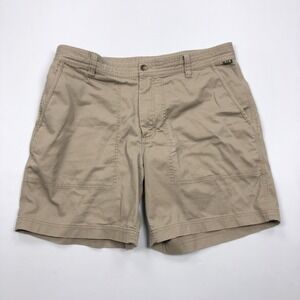 Howler Brothers Clarksville Walk Shorts Mens 36 Tan Khaki Stretch Twill